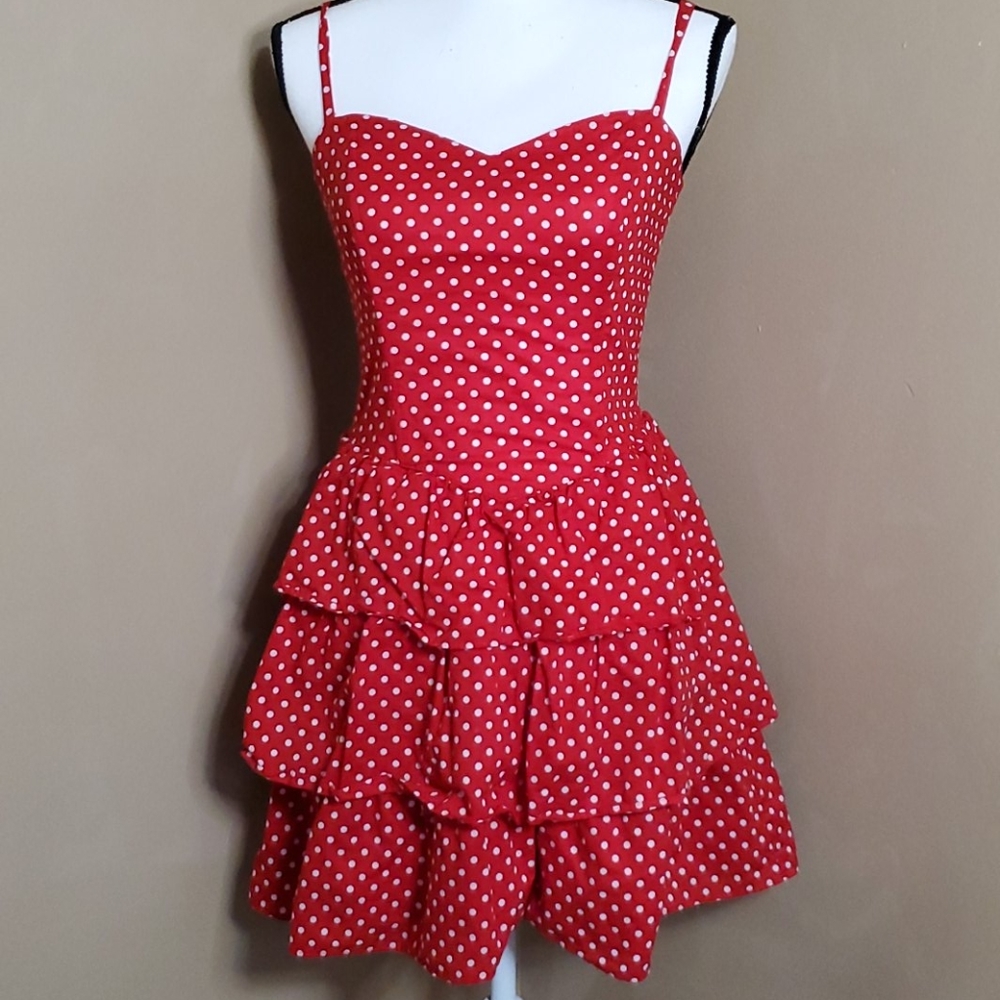 H&M Red Polk A Dot Dress